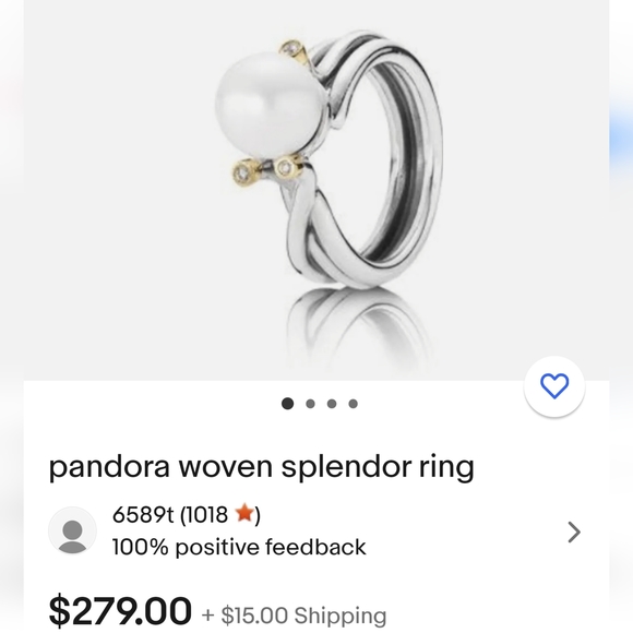 Pandora Woven Splendor Ring